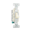 (case of 5) Eaton CS120A 20-Amp 120/277-volt Commercial Grade Single Pole Compact Toggle Switch with Side Wiring, Almond