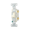 (case of 5) Eaton CS120A 20-Amp 120/277-volt Commercial Grade Single Pole Compact Toggle Switch with Side Wiring, Almond