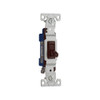 (case of 10) Eaton toggle switch 1301B, #14-10 AWG, 15A, Brown, Single-Pole, Polycarbonate 