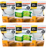 (6 bulbs) Sylvania Double Life 25W Globe Light Bulbs, White, frosted, G25, 3000K 