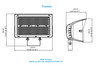 Stonco Keene SlimFlood LED Floodlight Area Light, Field Selectable wattage (190, 220, 250W), Field Selectable Color (3000K, 4000K, 5000K), 120-347V, PCB Photocell, Bronze, SF250-SCT-G3-10-PCB-BZ