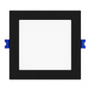 Lightolier 6" Square Flat Downlight Trim, Black for square Flat LED Downlight by Lightolier