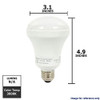 GE 12273 - EL23/R25/WW Flood Screw Base Compact Fluorescent Light Bulb,  1100 lumen, 23 watts, 3000K Warm White