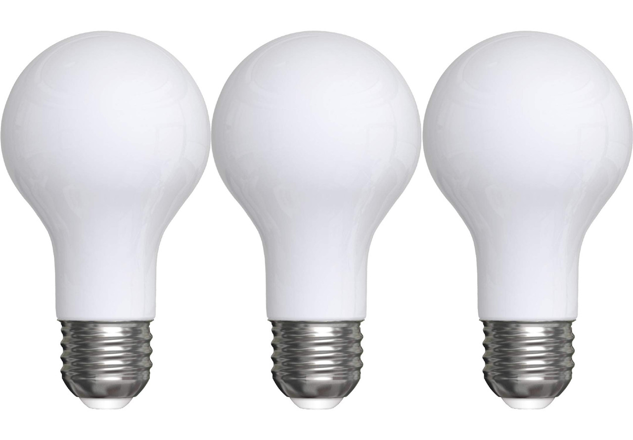 GE Lighting 31199 Frosted General Purpose Classic Shape A21 Daylight LED 13-Watt (100-Watt Replacement), 1520-Lumen Medium Base, 3-Pack, 3 Count
