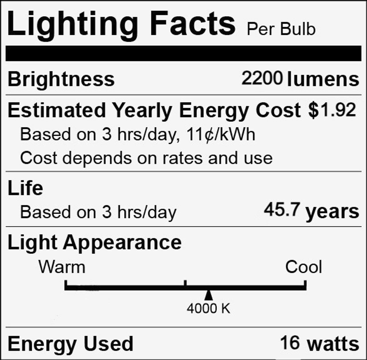 (case of 20) GE LED16BDT8/G4/840 LED tube 48" T8 type B 16 watt Cool white 4000K LED tube 