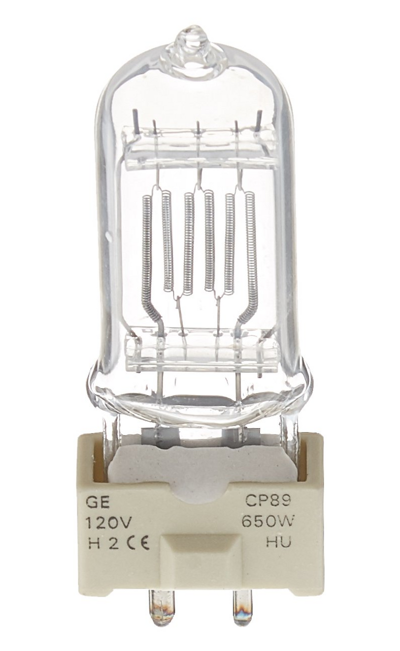 GE 88462 Single Ended Halogen, 650 watts, 16900 lumens, 3200K,  CP89 FRK 120V