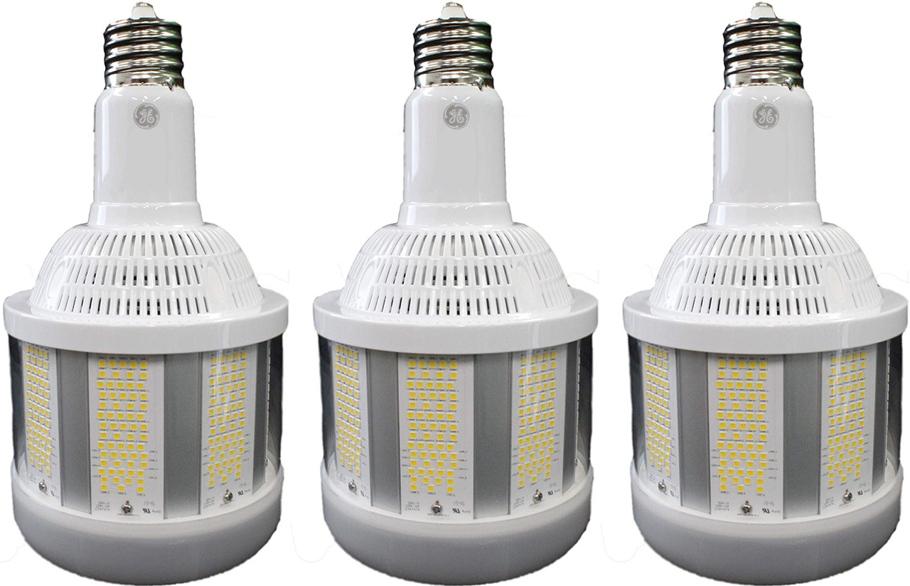 (case of 3) GE 51601 - LED200ED37/750 Omni Directional Flood HID Replacement LED Light Bulb, 200 watt, 30000 lumen, 5000K Daylight