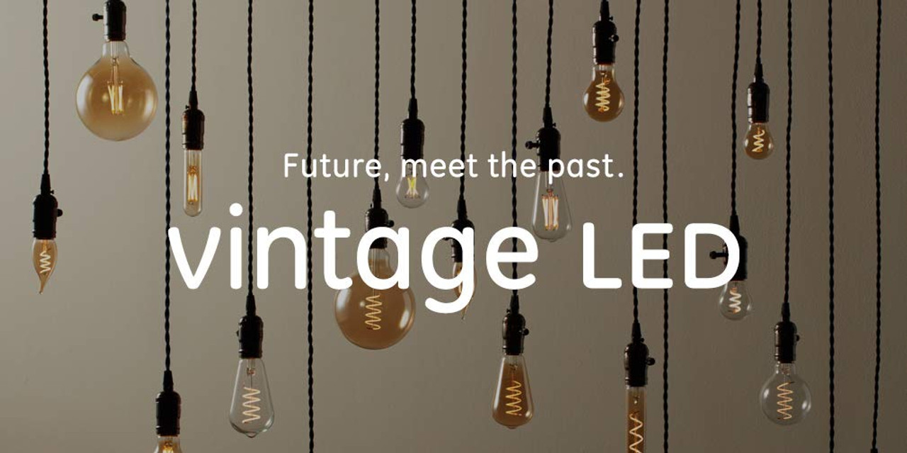 GE Vintage 5 W Equivalent Dimmable Warm Candle Light G25 Vintage LED Light Fixture Light Bulb
