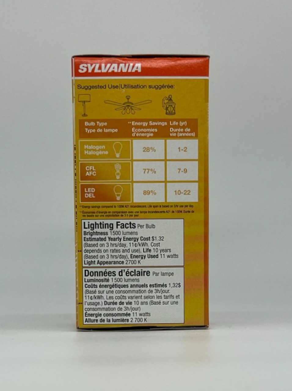 Sylvania LED A21 Soft White 100 watt equivalent Glass LED Light Bulb