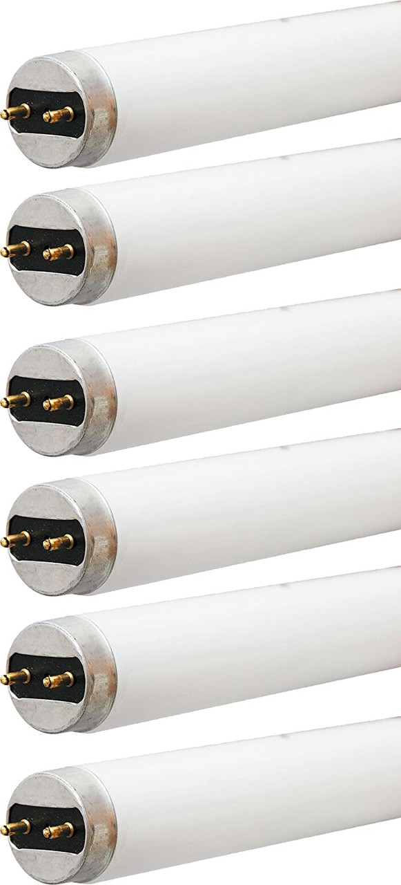 (6 pack) Sylvania 22510 F15T8/DSW 15 watt T8 Fluorescent Tube 18 inches Premium Soft White 3000K