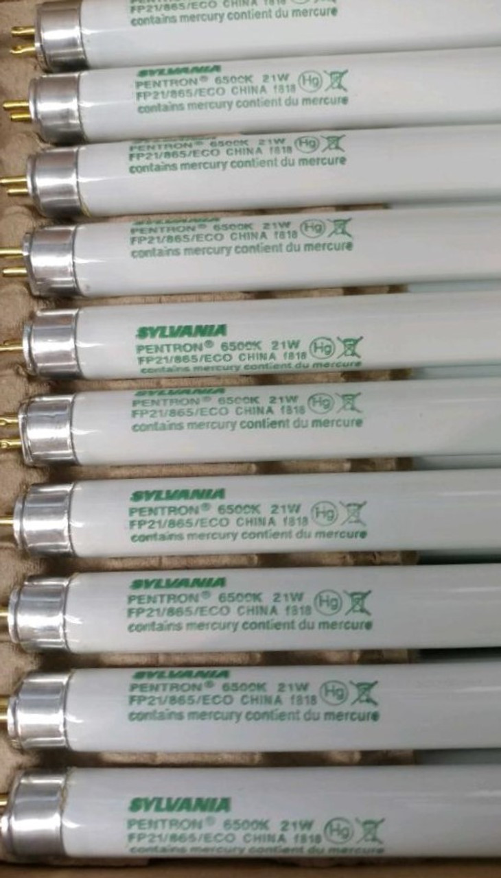 (case of 40) SYLVANIA 20989 T5 Pentron ECO Linear Fluorescent Tube FP21/865/ECO, 21 watt, 6500K, 36 inches