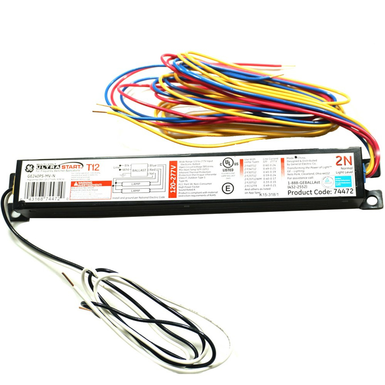Ge proline 2024 t12 ballast