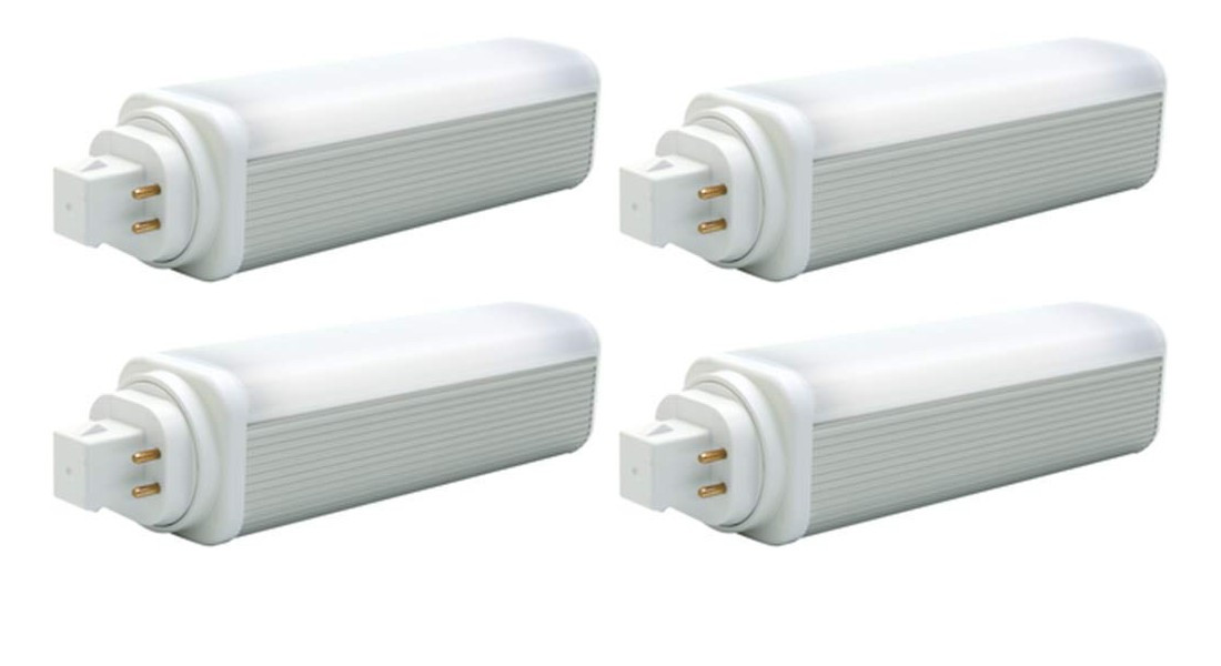(4 bulbs) GE 39276 - LED 4 Pin GX24q base,  CFL Replacement, 18.5 watts, 1950 lumens, 3500K, LED Light Bulb