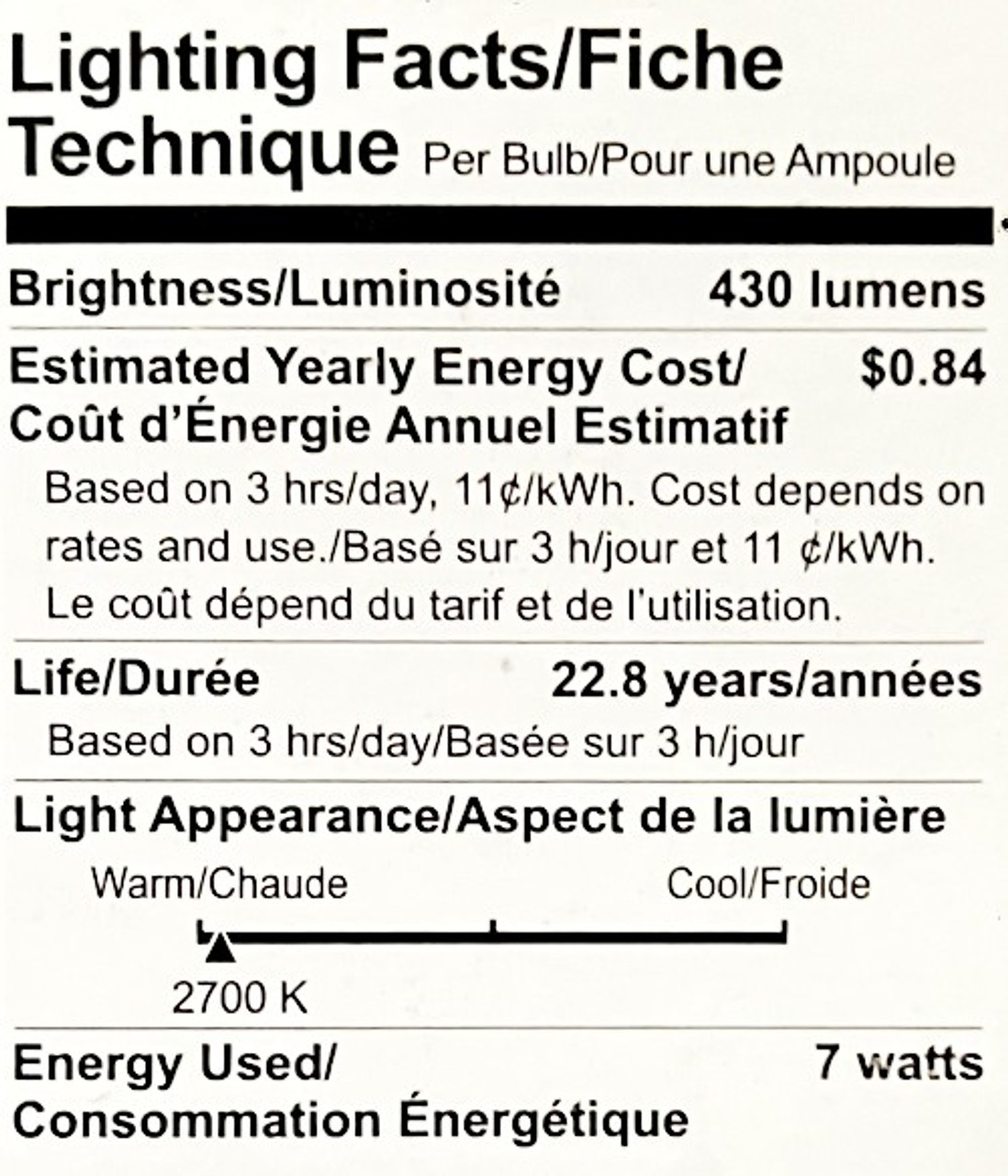 GE Par20 LED Reflector Flood Lightbulb, Dimmable, 7 watts, 430 lumens, 2700K LED Light Bulb