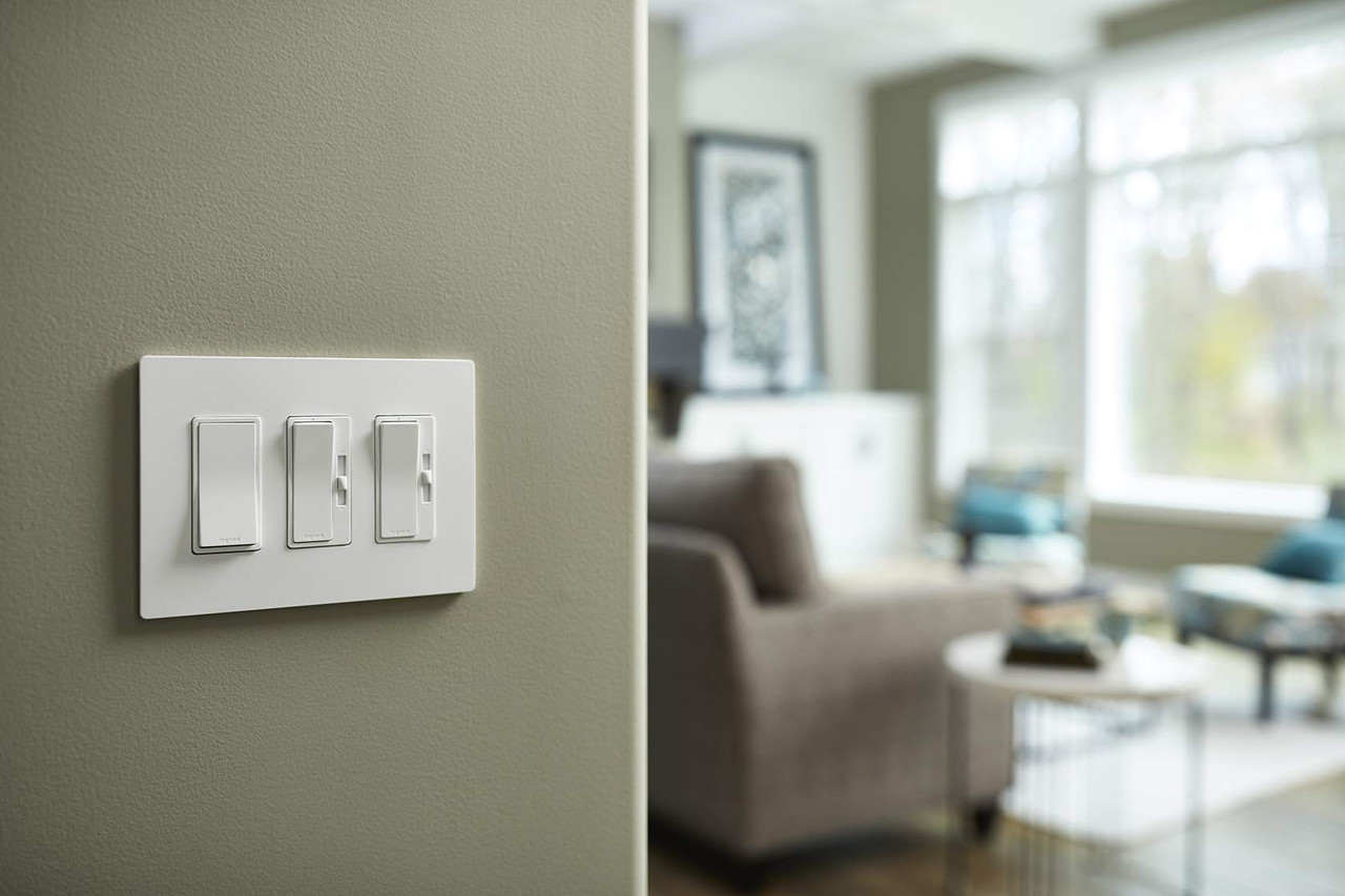 Legrand radiant Dimmer Light Switch, All Light loads Dimmer with Auto Callibration, 450W LED and CFL Bulbs - 700W Incandescent & Halogen, White, RH703PTUW