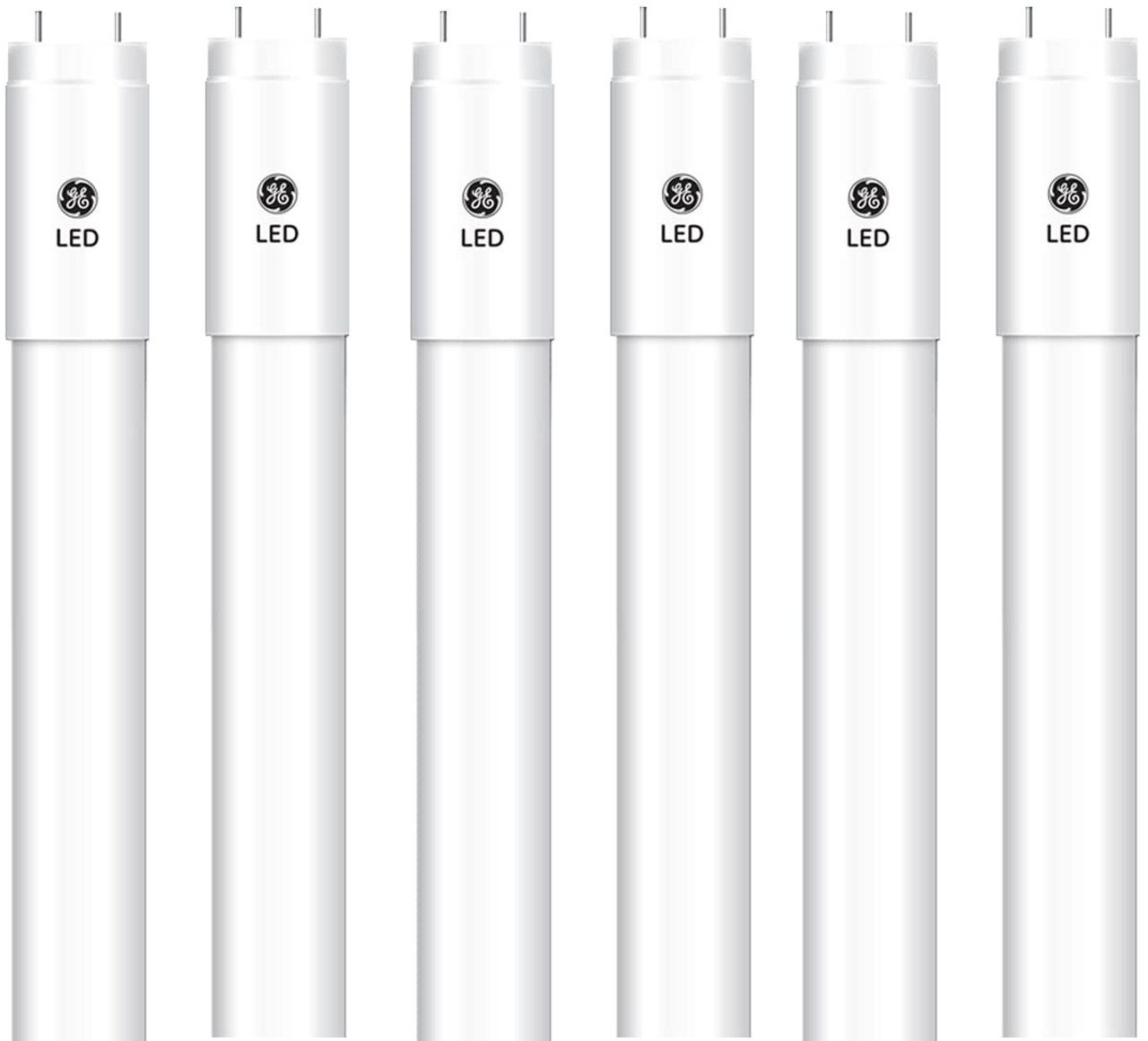 GE 35900 LED Tube Lighting Garage & Basement LED T8 Linear Bulb, G13...l White, Plug and Play, Type A Integrated Driver 48 inch (pack of 6)