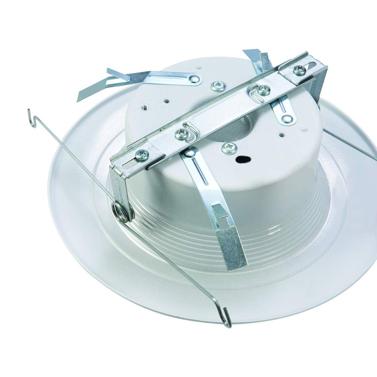 (6 pack) HALO Recessed RL560WH6935R 5" or 6" Integrated LED bulb with Recessed White Trim, 3500K Soft White, 735 Lumens, Dimmable, Very Wide Flood, Wet rated for shower use