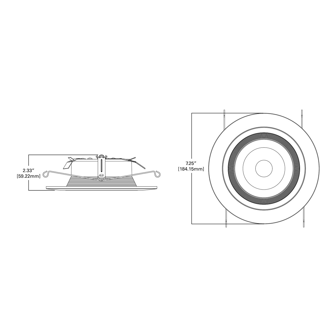 (6 pack) HALO Recessed RL560WH6935R 5" or 6" Integrated LED bulb with Recessed White Trim, 3500K Soft White, 735 Lumens, Dimmable, Very Wide Flood, Wet rated for shower use