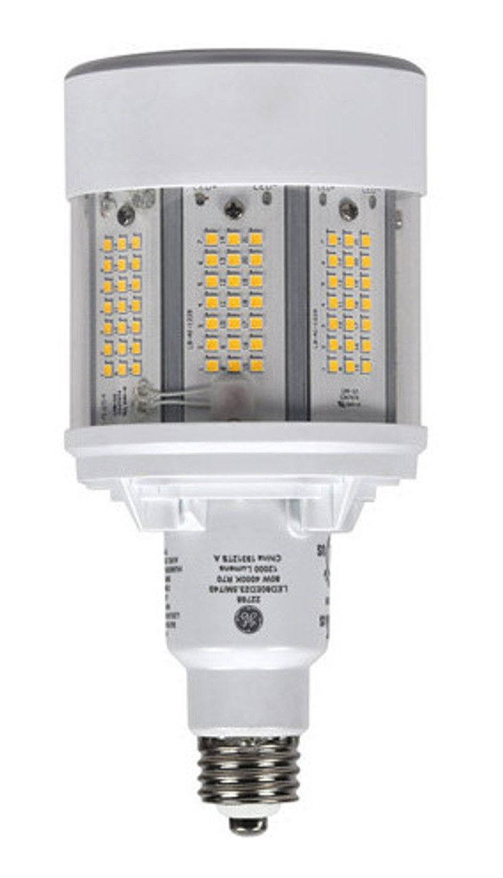 GE LED50ED23.5/730 Omni Directional LED replacement for 100W HID, uses only 50W,  ED23.5 shape, EX39 base, 3000K, 7500 Lumens, Ballast Bypass (direct wire) (GE 93112115)