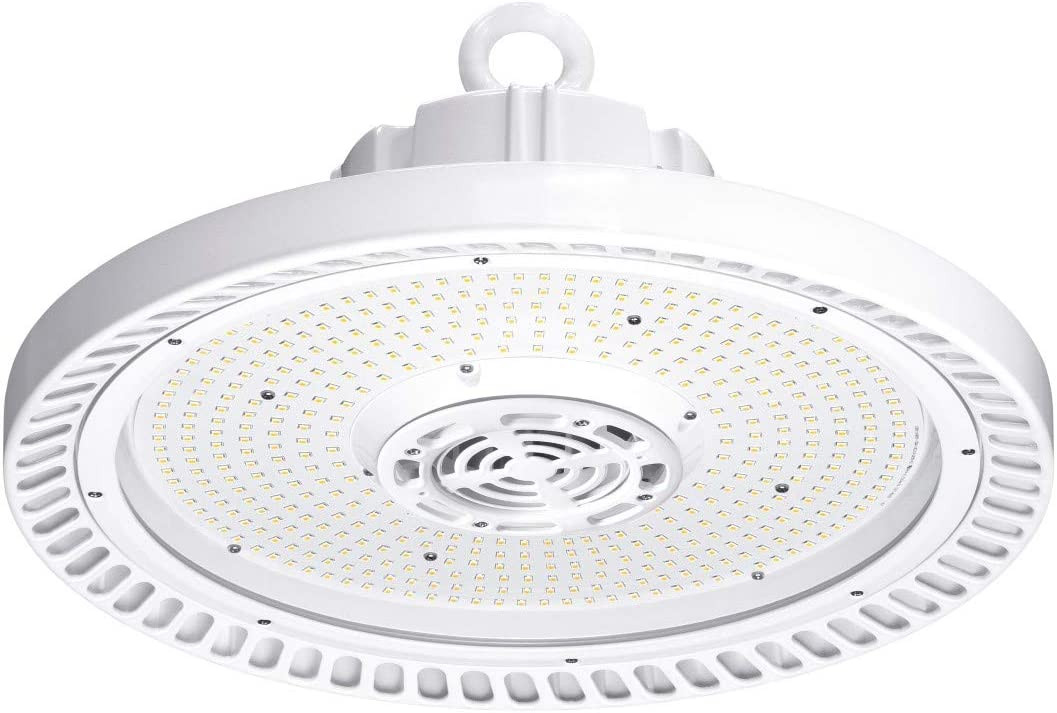 Hubbell Lighting CRN Wet Location Round LED High Bay CRN-40MX-EDU, 240 watts, 34,000 lumens, 4000K, 120-277V, 0-10v dimming