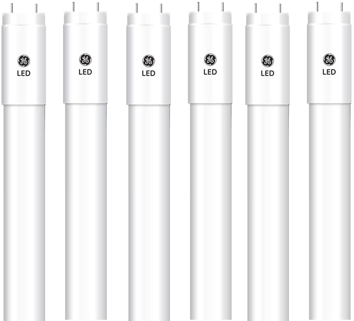 (case of 6 tubes) GE 76150 Glass LED T5 Tube, 22 inches, Frosted, 3000K (Soft White), 13 watts, 1800 lumens, Type C external driver, replacement for T5 fluorescent