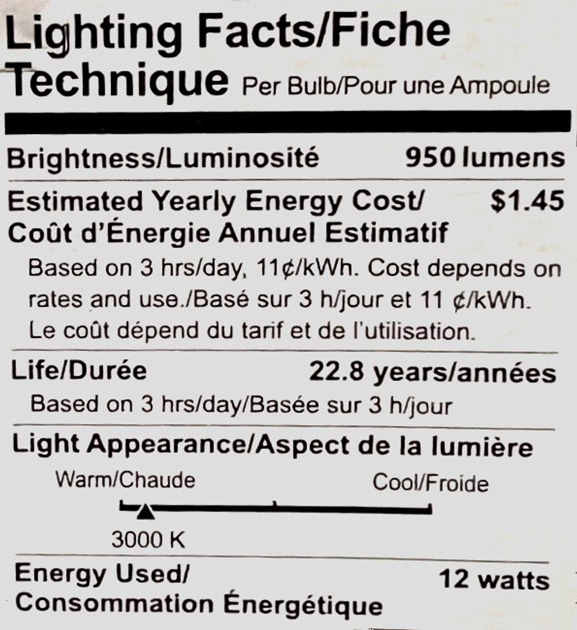 (6 bulbs) GE LED  PAR38, low glare, 12 watt, 950 lumens, 3000K, Narrow Flood LED Light Bulb