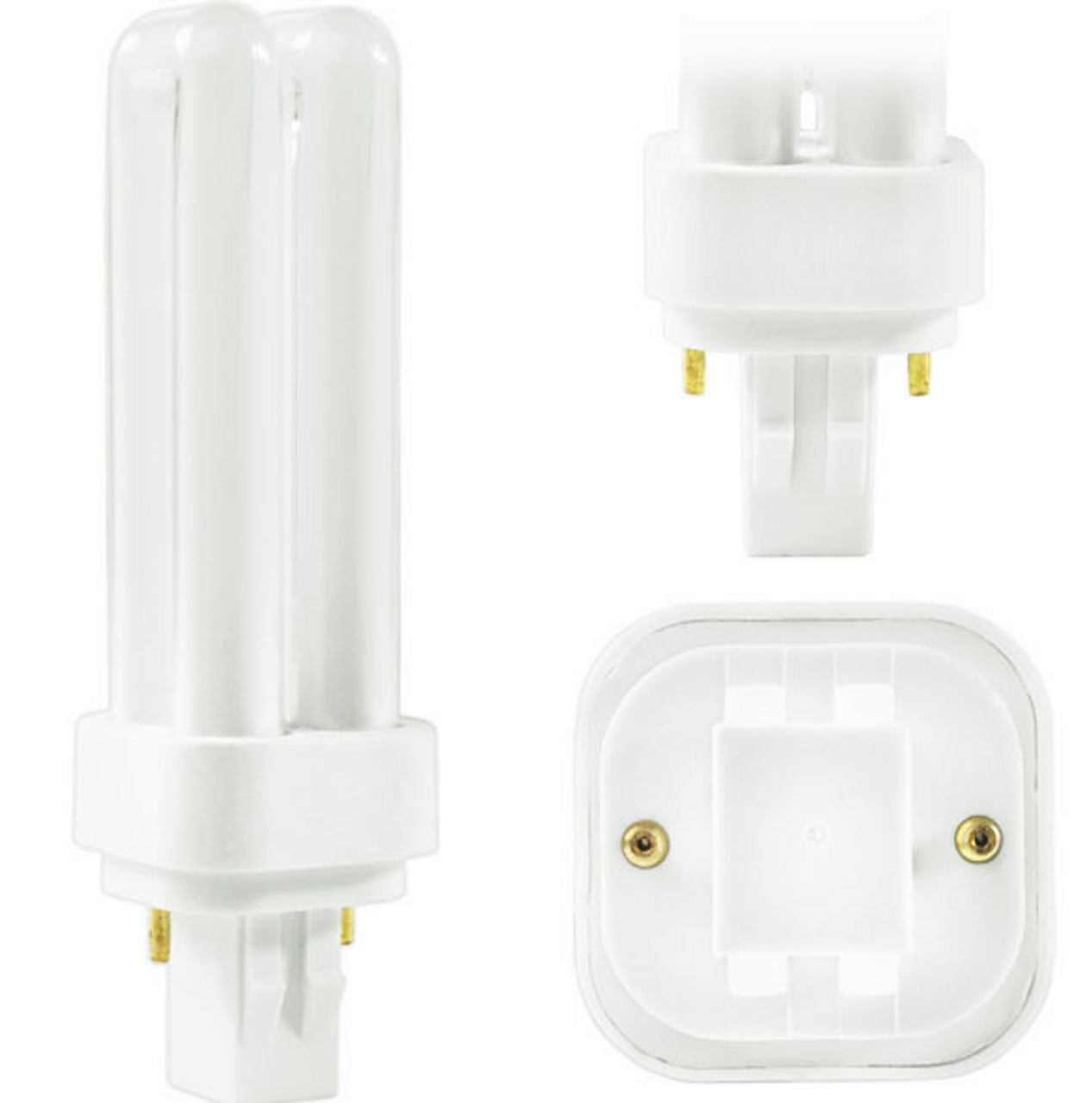 (case of 50) GE 97586 Ecolux Biax F13DBX23/827/ECO, 13 Watt Quad-Tube Biax Compact Fluorescent Light Bulb, 2 Pin, 2700K CFL plug in Light bulb