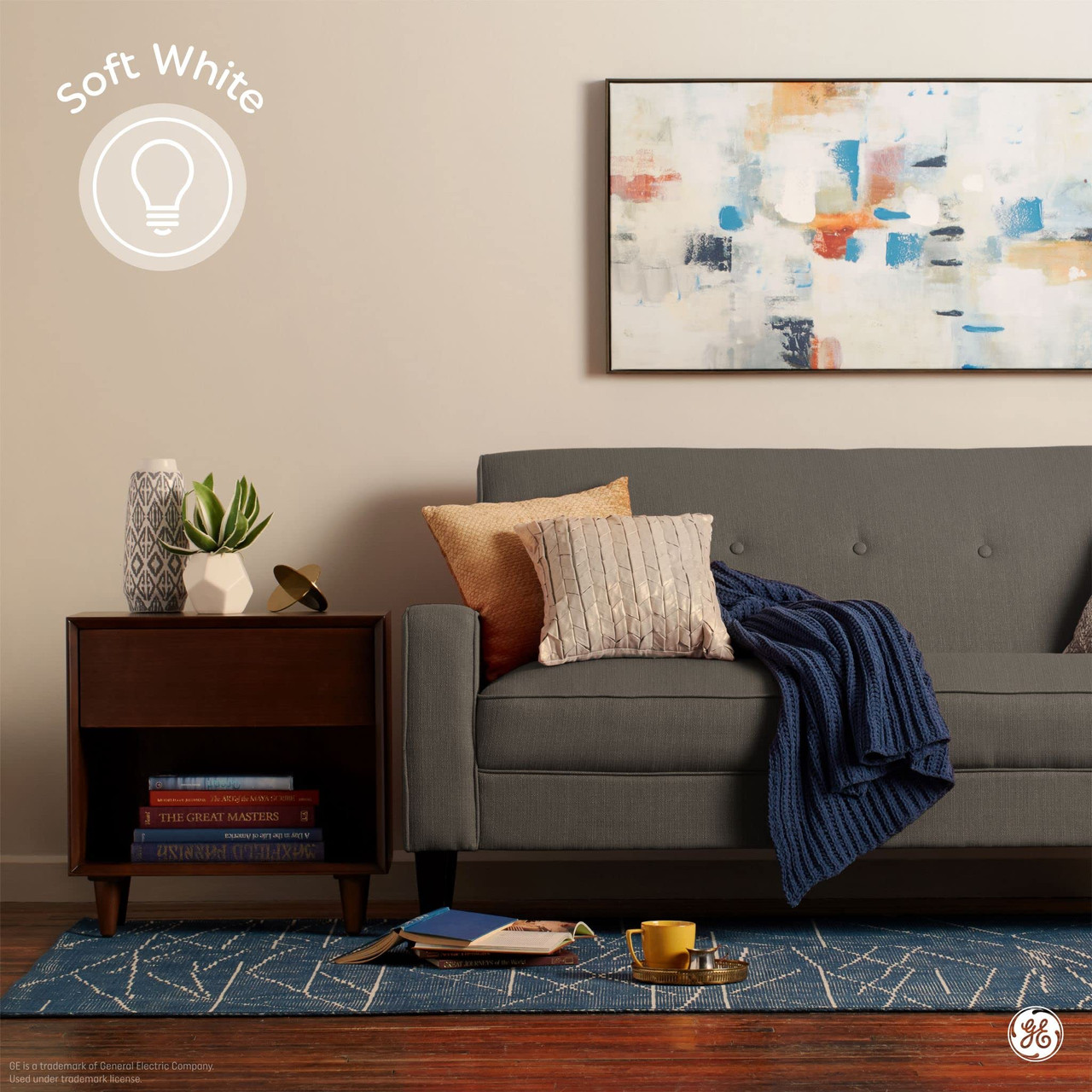 GE Lighting LED+ Dusk to Dawn Outdoor Light Bulb, Sunlight Sensor, Soft White, Automatic On/Off Light Sensing Bulb A19 Light Bulb (1 Pack)