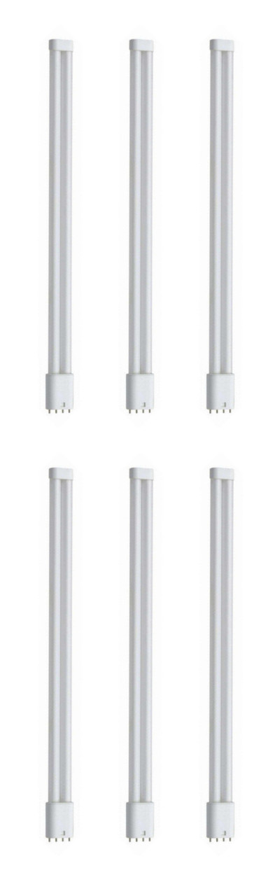 (case of 6) GE 39074 Led High Lumen Biax Plug-In upgrade for compact fluorescent, 21.85 inches, 17 watt, 4 pin 2G11 base, 3500K Neutral White, Frosted, Plug and Play ballast compatible LED Light bulb upgrade