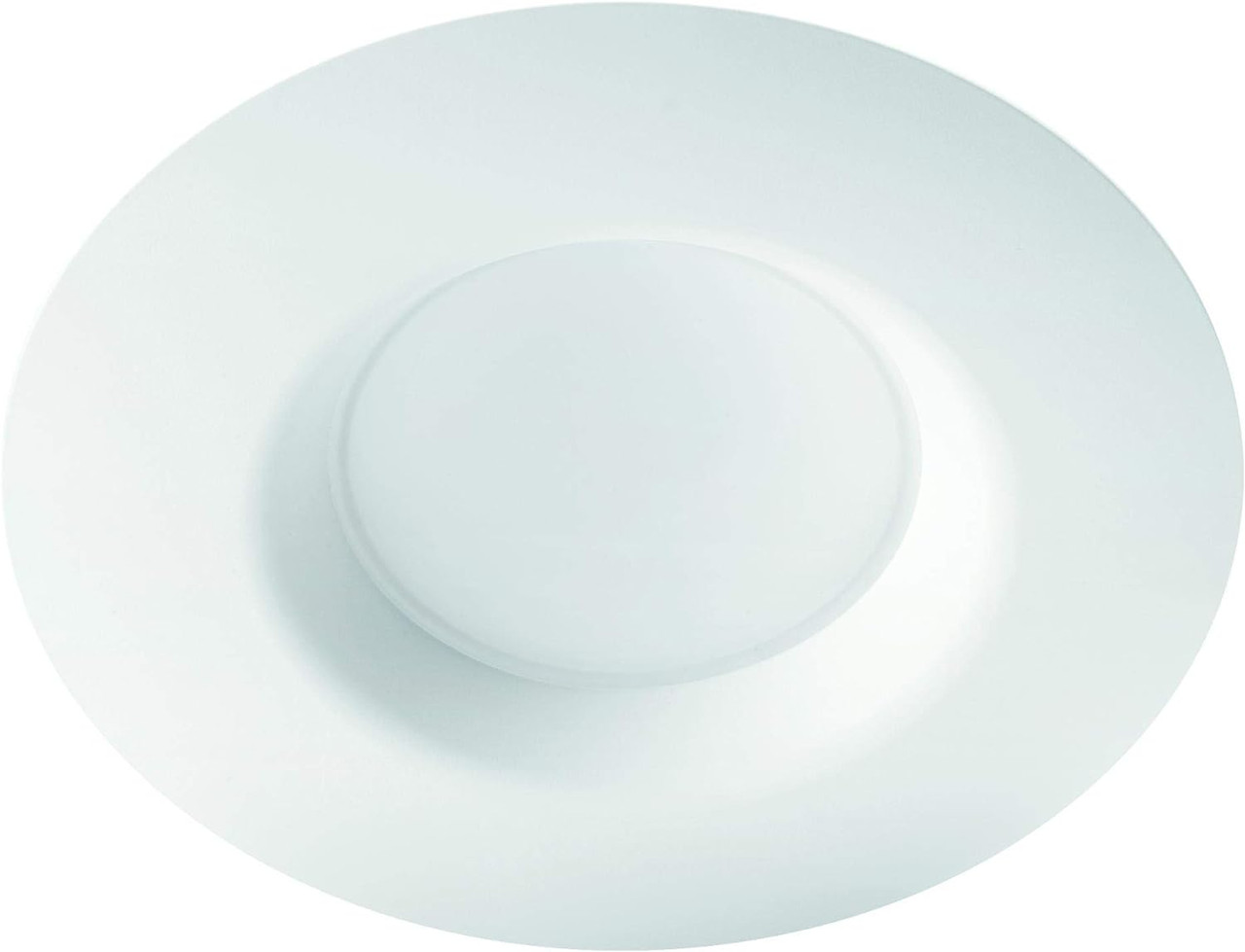 (case of 6) Philips Pila LED Retrofit Downlight, 6 inch Round, 650 lumens, 3000K Color Temp, 120V, Dimmable, White Trim, LED Donwlight Luminaire PILARETR56R30K, with medium socket retrofit adapter