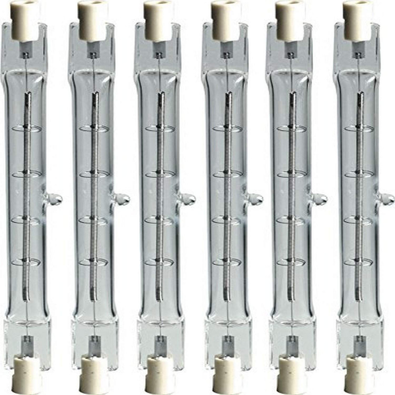 (6 bulbs) GE Lighting 24932 Proline 1500-Watt Halogen Quartz T3 240V  Light Bulb, Q1500T3CL/PRO, 32000 lumens