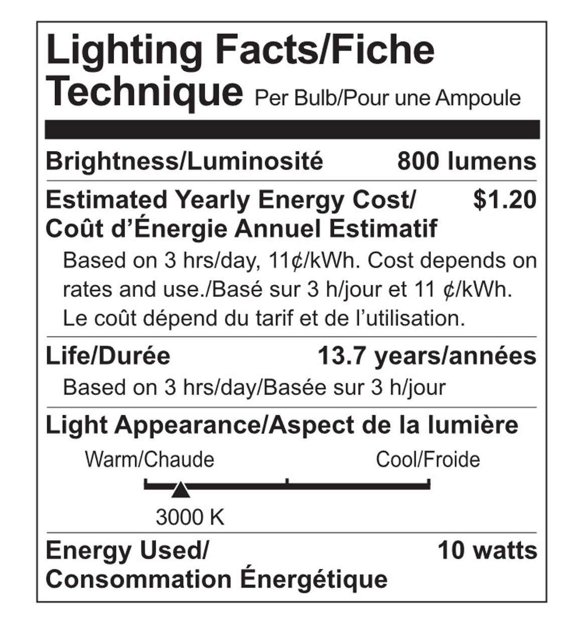 GE Lighting 69119 LED A19, 10 watt, warm white, medium base, dimmable LED Light Bulb, long life, low energy, high lumens  