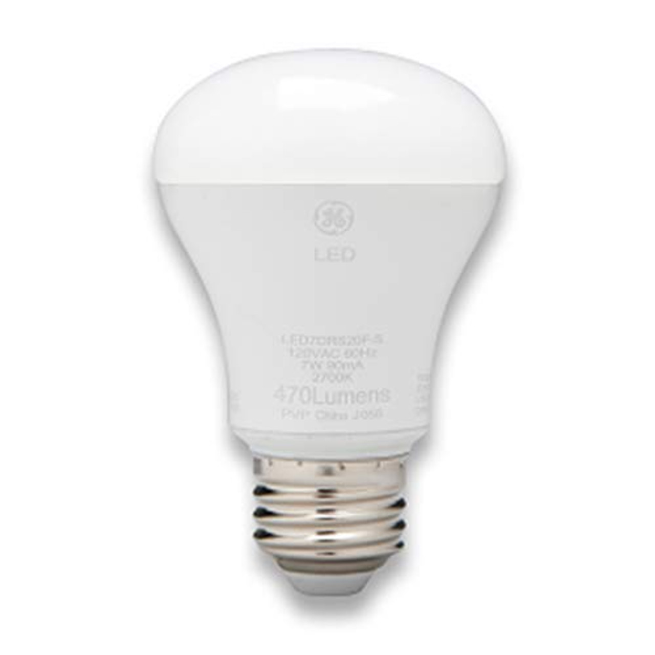 GE 38268 LED Reflector Flood R20 Light Bulb, 2700K Warm White, 7 watts, Dimmable LED Light Bulb