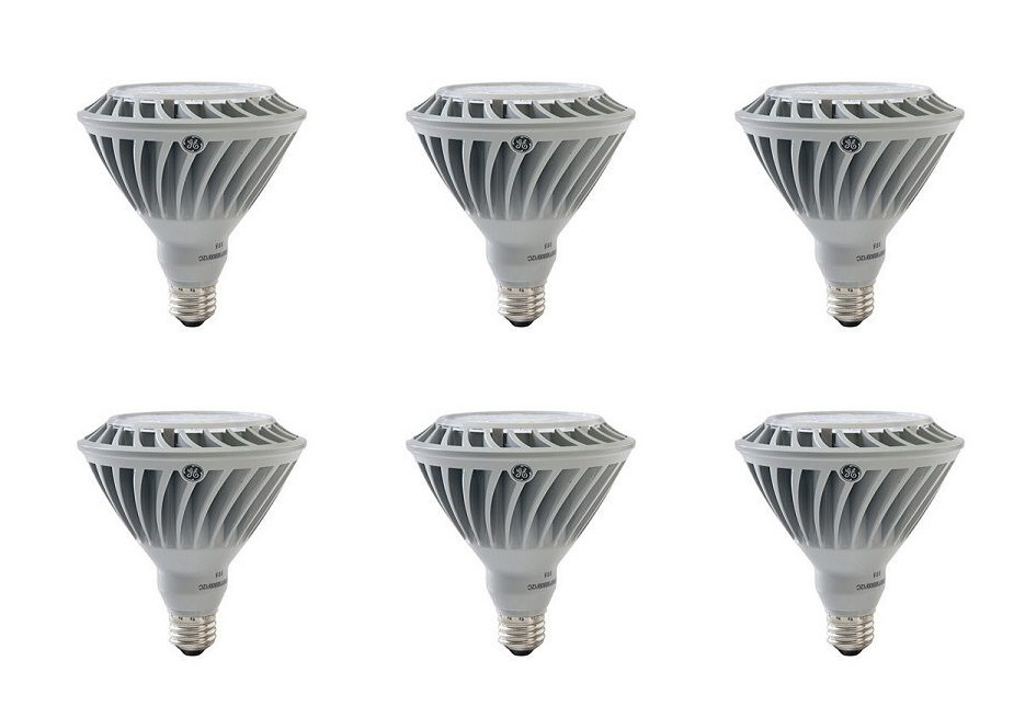 (case of 6) GE 25953 LED PAR38 Flood Light, 28 watt, 2400 lumens, 3000K, LED Light Bulb, LED28P38S830/40 