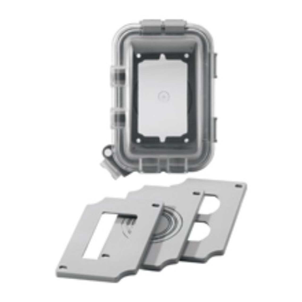 Eaton WIU-1VX Weather Protective Cover, self closing,  Vertical Mount, Gray, Grey, Single Gang Standard