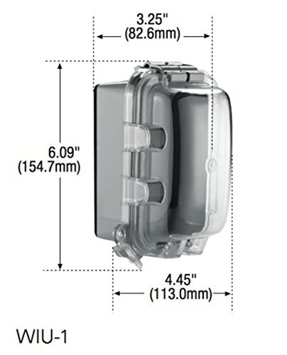 (case of 10) Eaton WIU-1VX Weather Protective Cover, self closing,  Vertical Mount, Gray, Grey, Single Gang Standard