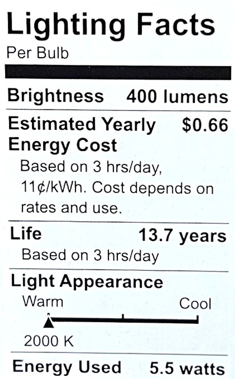 (2 pack) GE Lighting Vintage Style LED G30 Globe Light Bulb, 5.5 Watts (60 Watt Equivalent) Warm Candle Light, Amber Glass, Medium Base, Dimmable, 400 lumens