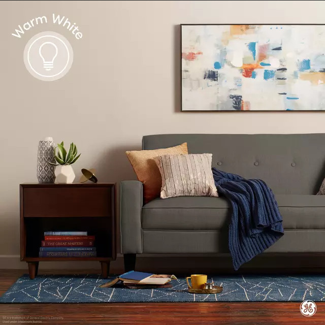 (2 bulbs) GE LED PAR30 long neck, Indoor Spotlight, warm white HD, 75 watt equivalent, Dimmable, 950 lumens, uses only 12 watts, LED Spotlight Light Bulb