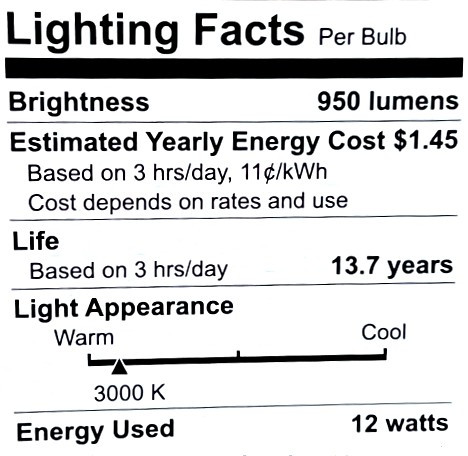 (6 bulbs) GE LED PAR30 long neck, Indoor Spotlight, warm white HD, 75 watt equivalent, Dimmable, 950 lumens, uses only 12 watts, LED Spotlight Light Bulb