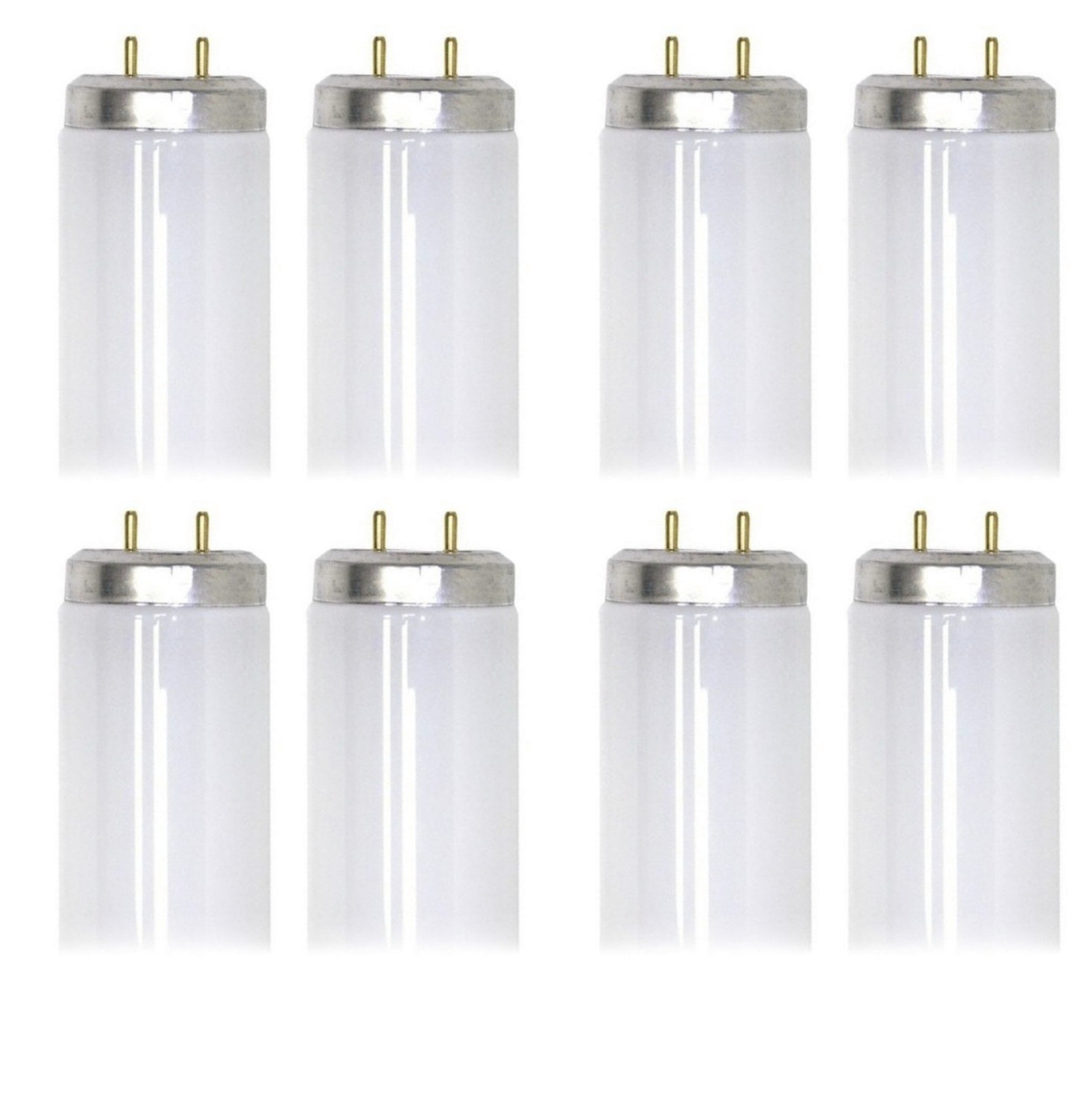(8 lamps) GE Lighting 36105 Fluorescent T12 Kitchen and Bath light, F15/T12, warm white, 18 inch lamp, 785 lumen, 15 watt