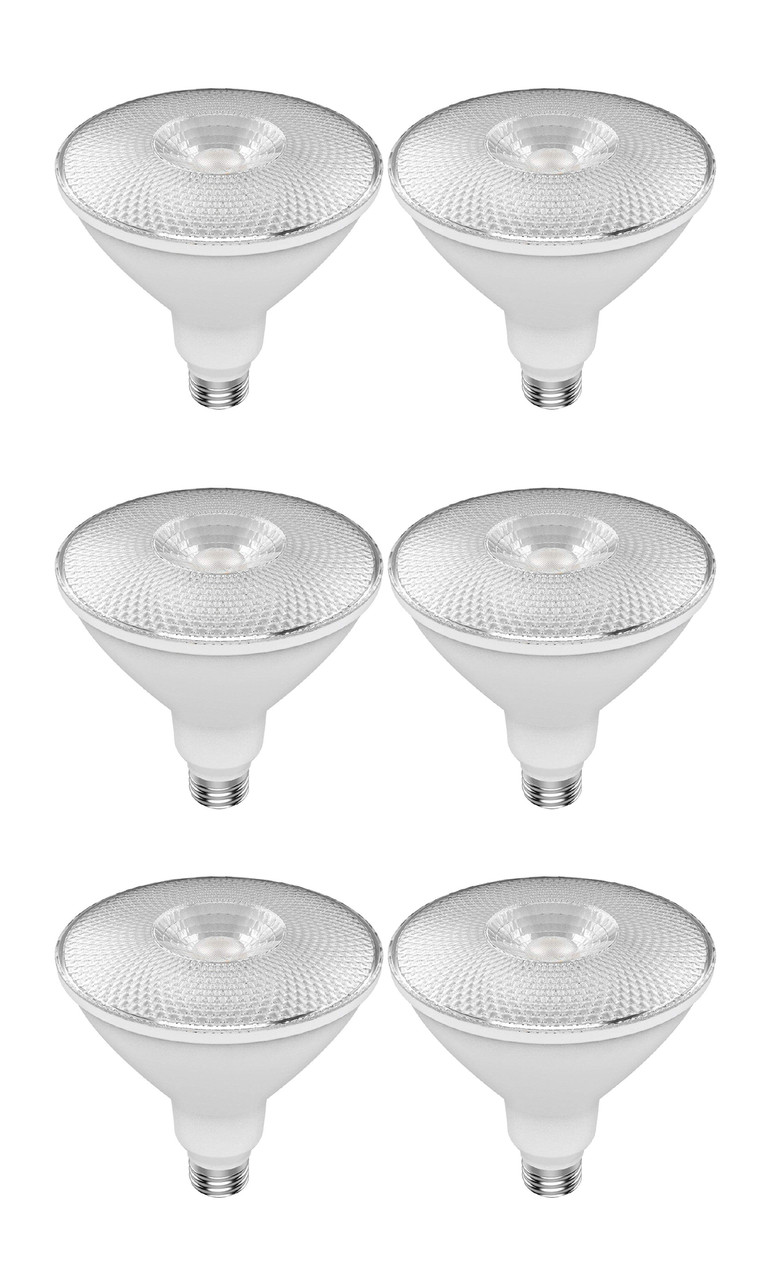 (6 Bulbs) GE Lighting refresh LED Floodlight, Daylight 5000K, PAR38, 15 watt, 1200 lumen (90 watt replacement) LED flood light, Dimmable