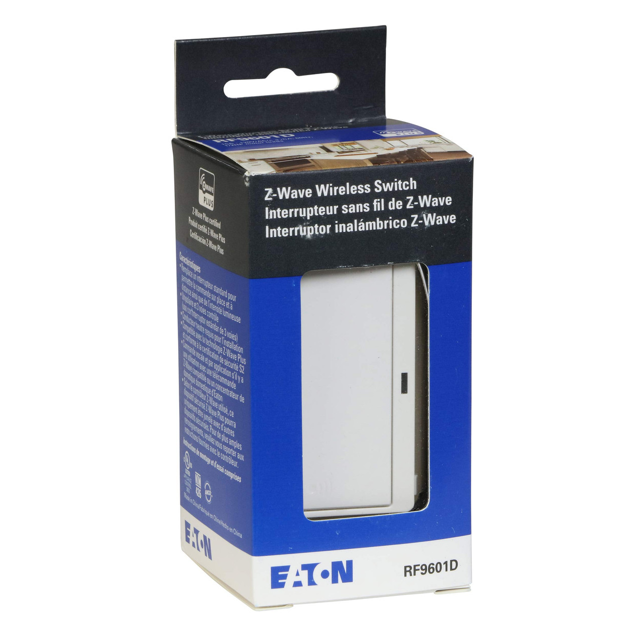EATON RF9601DW Z-Wave Plus Wireless Switch, White, 15 Amp, 120V, 