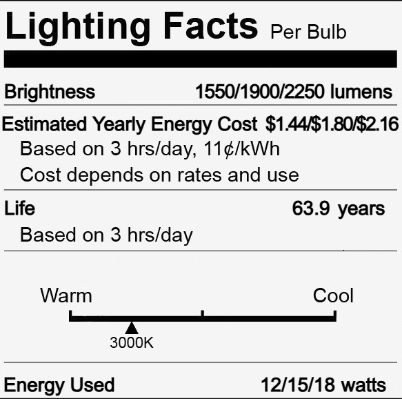 (case of 20) GE 36394 - LEDT8/LC/G/3/830 LED Straight T8 Tube, 36 inch, 3000K, LumenChoice Selectable Lumen, 12, 15 or 18 watt, Type C LED upgrade for 3 ft Fluorescent lamp