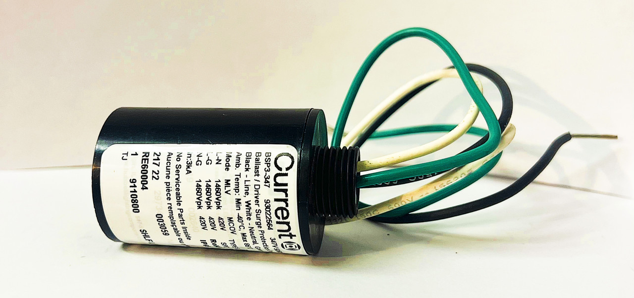 Hubbell Thomas Research Project BSP3-347 LED Driver Compact Surge Protection - 347V, 50/60Hz, Ballast / Driver Surge Protection Device