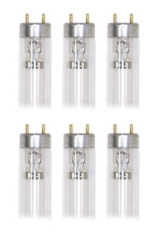 (case of 6) GE 11080 - G30T8 Germicidal Fluorescent Light Bulb, 36 inch T8, 30 watt