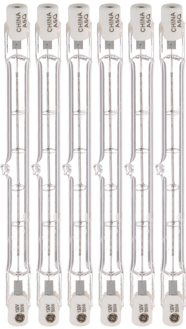 GE Lighting 24929 Proline300 Halogen T3 130V 300-Watt Light Bulb, 6-Pack