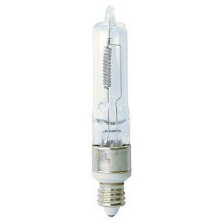 GE 43699 Quartzline EHT, T4, 250W Stage and Studio, 250 Watt, 120 Volt, Mini-Candelabra Base, 2950K, Q250CL/MC, 5000 lumens