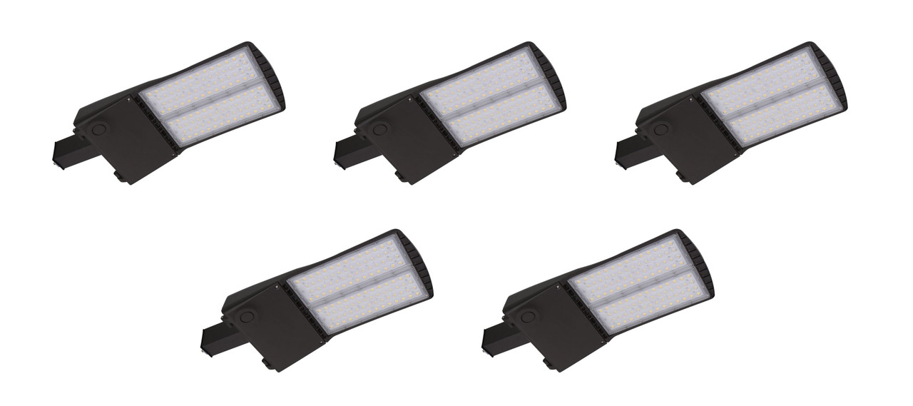 (quantity of 5) Philips Stonco LED Area Light AL70-NW-G2-AR-4-8-FAWS-TLRD3-BZ, Field Adjustable Wattage Selector, 71 watt, 11500 lumen max, 4000K Cool White, bronze area light LED luminaire