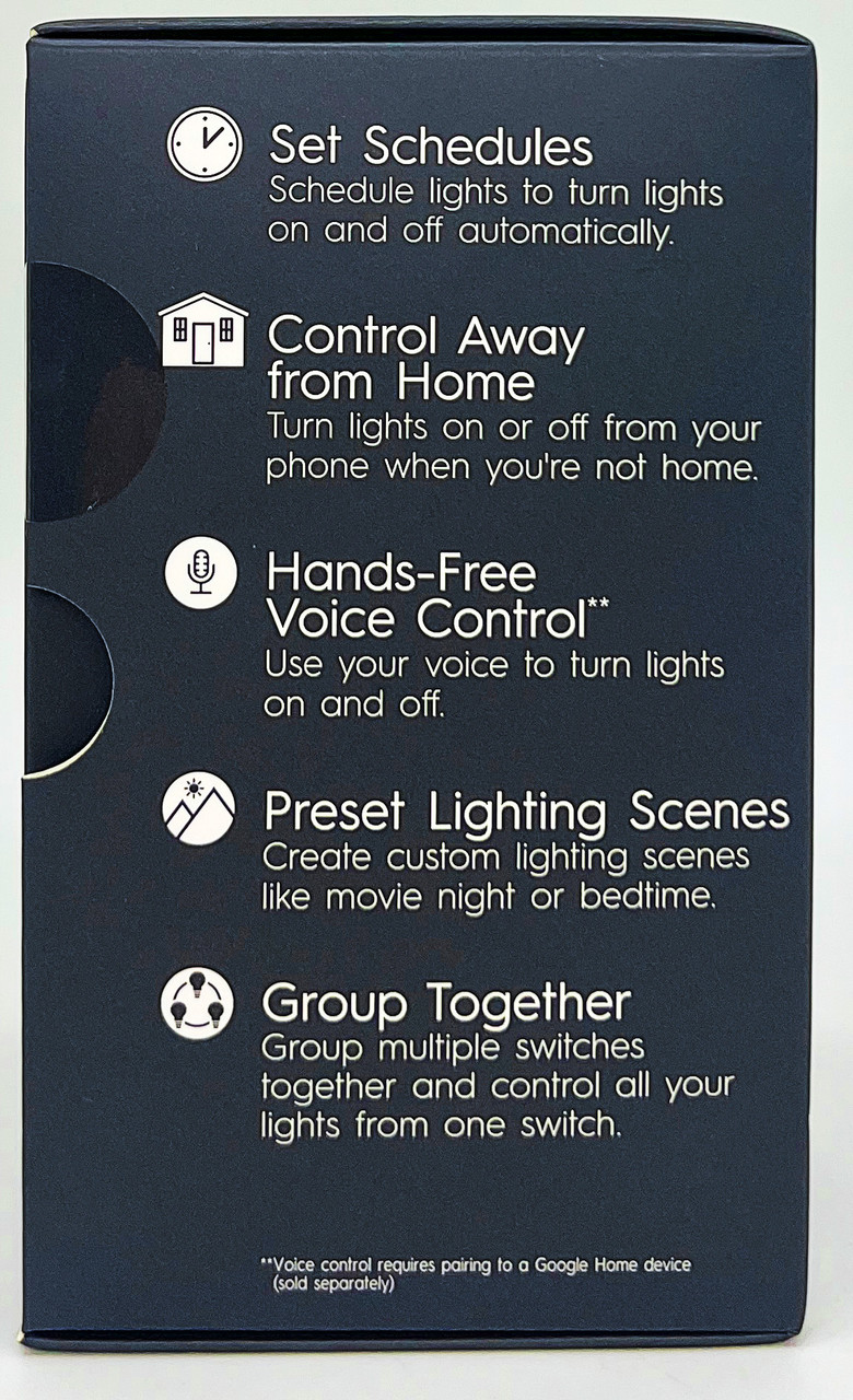 (Pack of 2) GE Smart Dimmer Light Switch, C by GE, Cync, Wi-Fi Enabled to pair with voice control , control remotely with bluetooth through C by GE app, 4-Wire 