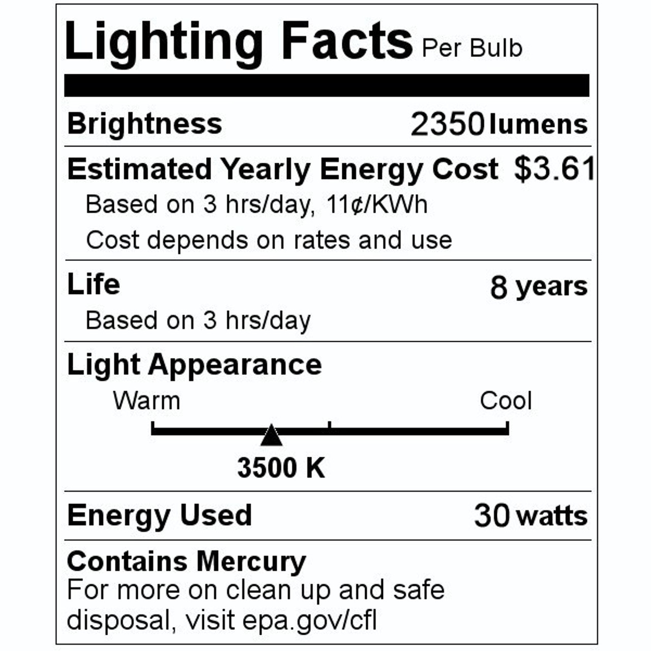 (case of 6 bulbs) GE 97321 Linear Fluorescent, 36 inch T12, 30 watt, 2350 lumens, 3500K soft white, F30T123SP35